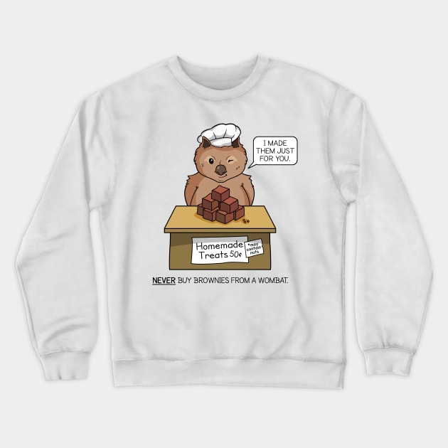 Wombat Chef by Zoodraws Crewneck Sweatshirt by Zoodraws